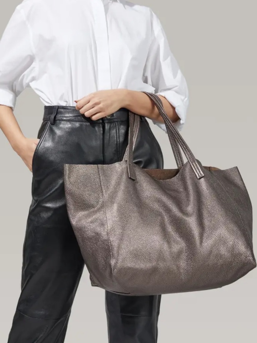 Kurt Geiger Violet Horizontal Leather Tote